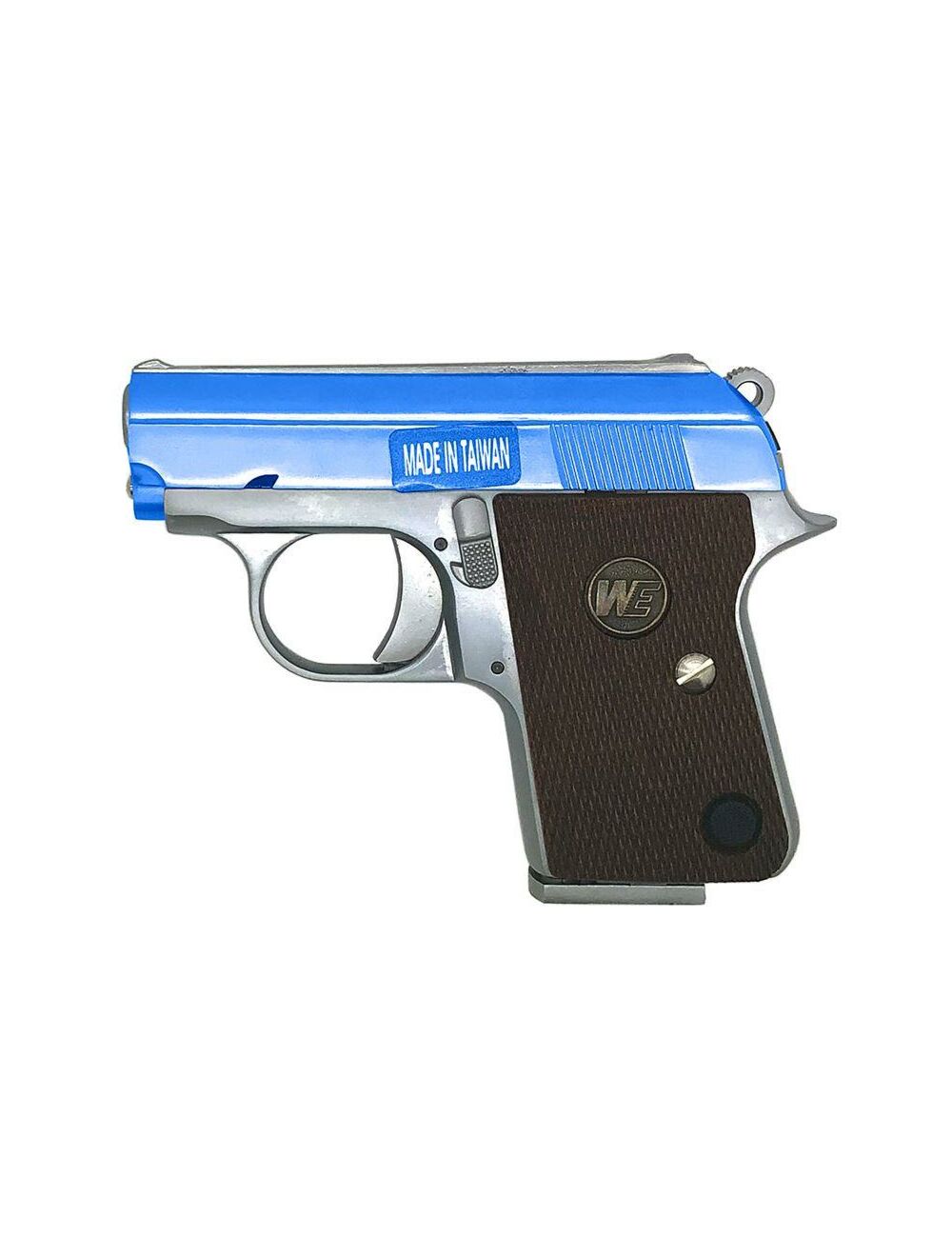 国際産業COLT POCKET 25 ブルーメタルフィニッシュ WE CT25 1908 GBB Pistol (Silver) | Full Metal Compact Replica