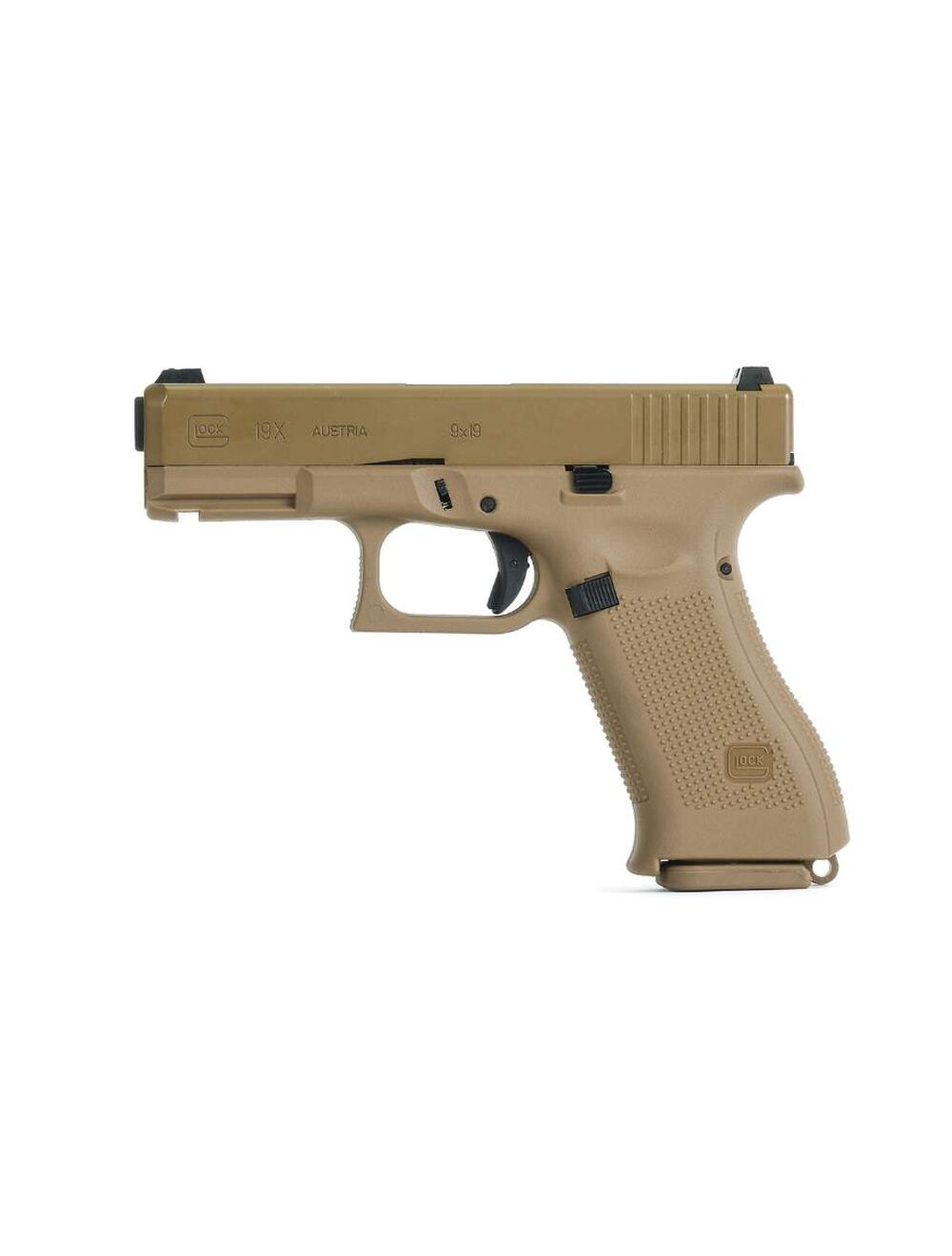 トイガン Glock 19 Tan Umarex Glock 19X CO2 Pistol (Tan) - Blowback BB Gun / Airsoft Replica
