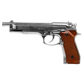 WE M92L Full Metal Gas Blowback Pistol (Long - Silver)