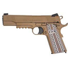 EMG Colt M45A1 FDE GBB Pistol (R48-1) | Bespoke Airsoft