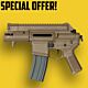 ARES Amoeba M4 Baby AEG (Electric Firing Control Gearbox) (Tan)