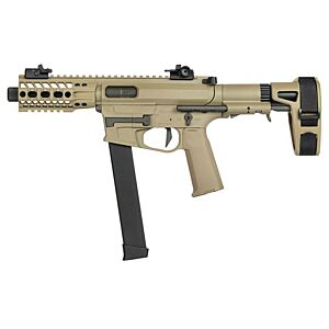Ares M45X-S with EFCS Gearbox (Retractable Stock with Arm Stabilizing Brace - Tan - AR-085E)