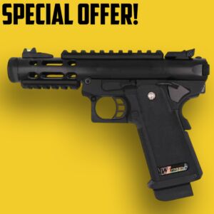 WE Galaxy Hi-Capa Series Gas Blowback Pistol (Black)