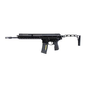 Double Eagle 13.7 DWS LUPUS w/ Folding Stock - Gas Blowback Rifle (MWS System / Steel Bolt - G108C-02 BK)