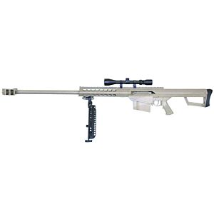 Galaxy M82 Bolt Action Sniper Rifle with Scope and Bipod (Tan - G31CD)