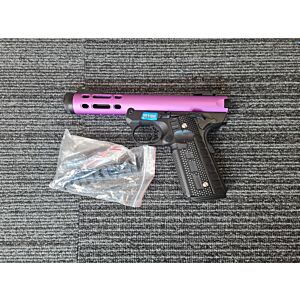WE Galaxy 1911 Gas Blowback Pistol (Black Frame - Purple Slide)