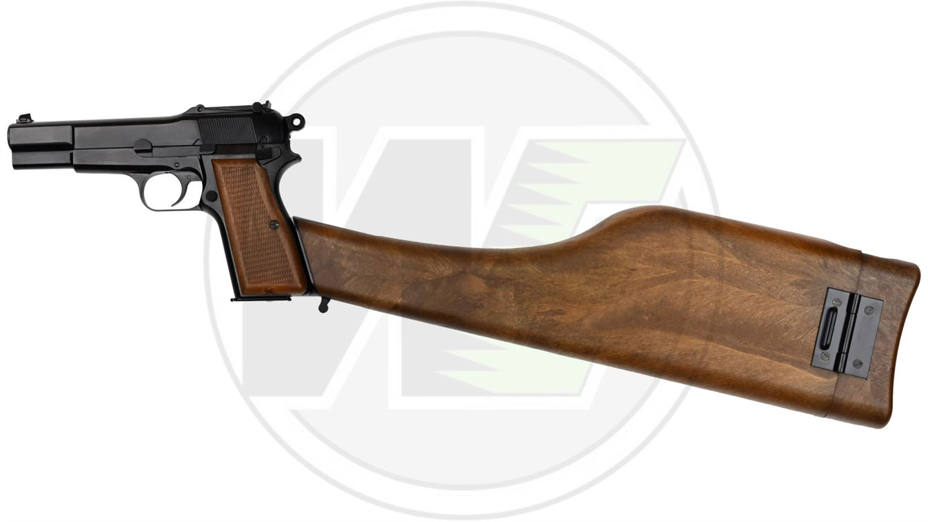 モ*ス様 タナカ Browning Hi-Power Mk-III ベビーウェイ WE Browning Hi-Power MK3 GBB Pistol with Stock (New Version)